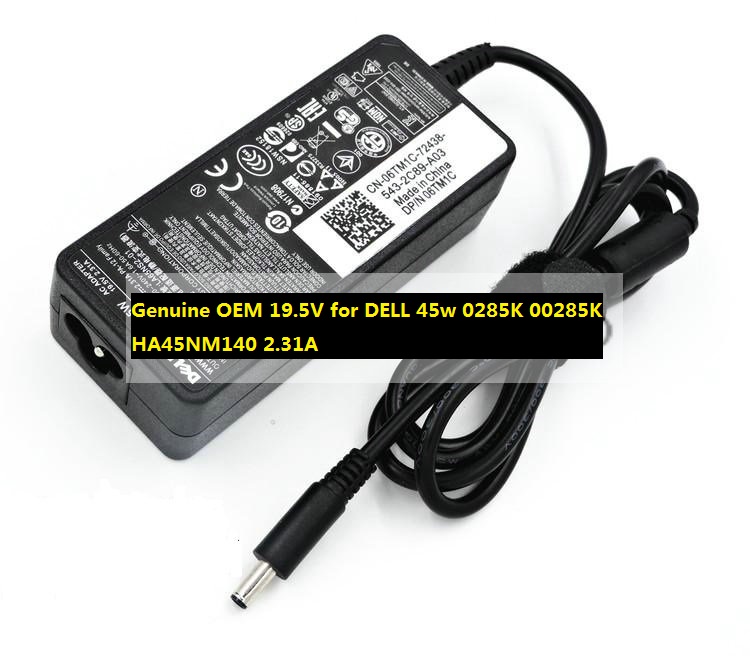 *Brand NEW*Genuine OEM 19.5V for DELL 45w 0285K 00285K HA45NM140 2.31A