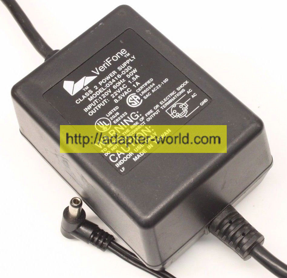 *100% Brand NEW* VeriFone Adapter Charger Output 22VAC 1.5A 03416-03G AC DC Power Supply Free shipping!