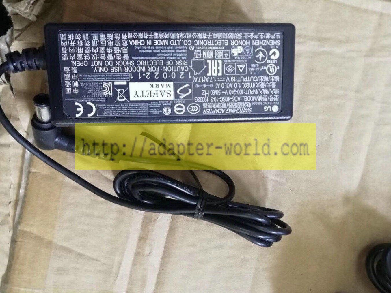*Brand NEW* LG 19V 1.7A FOR ADS-40SG-19-3 19032G AC DC Adapter POWER SUPPLY
