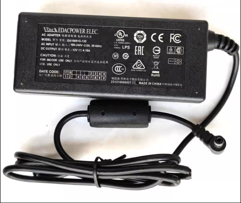 *Brand NEW* EDAC EA10681G-120 DC 12V 4.16A (50W) AC DC ADAPTHE LED POWER Supply