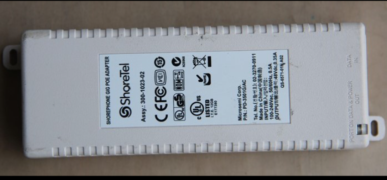 *Brand NEW*ShoreTel POE PD-3501GAC AC DC ADAPTHE POWER Supply