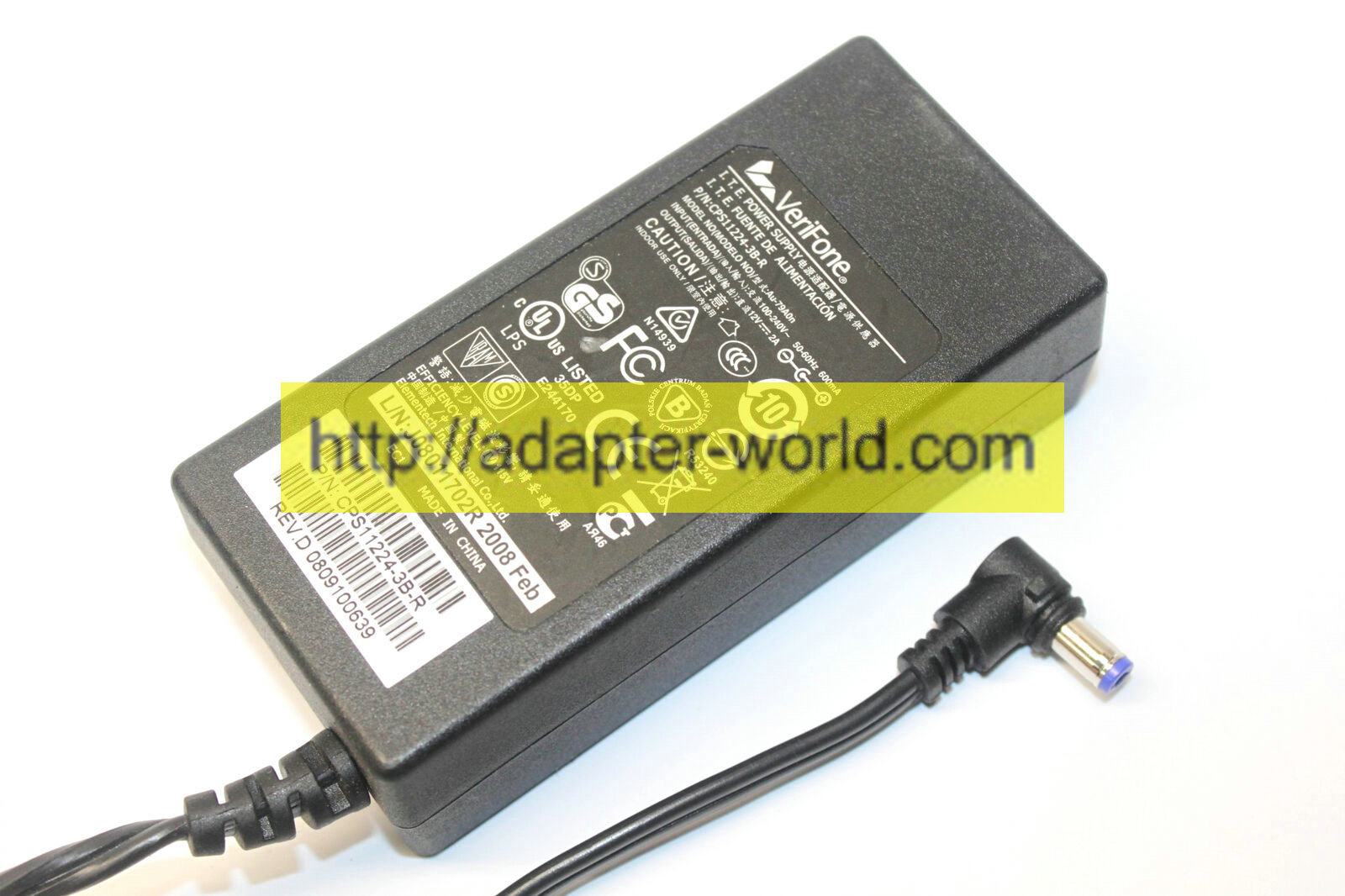 *100% Brand NEW* VeriFone 12V 2A AU-79A0N CPS11224-3B-R ITE Power Supply AC Adapter Free shipping!