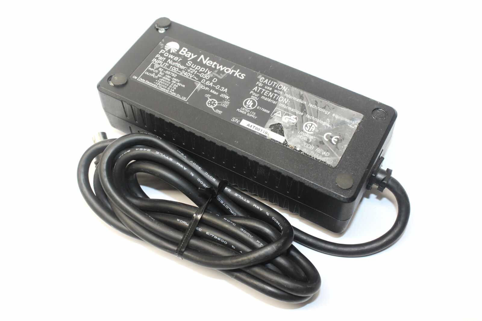 *Brand NEW*Output DC 5V/12V 2.5A/0.7A/0.1A AC Adapter Bay Networks 721-030 D Power Supply
