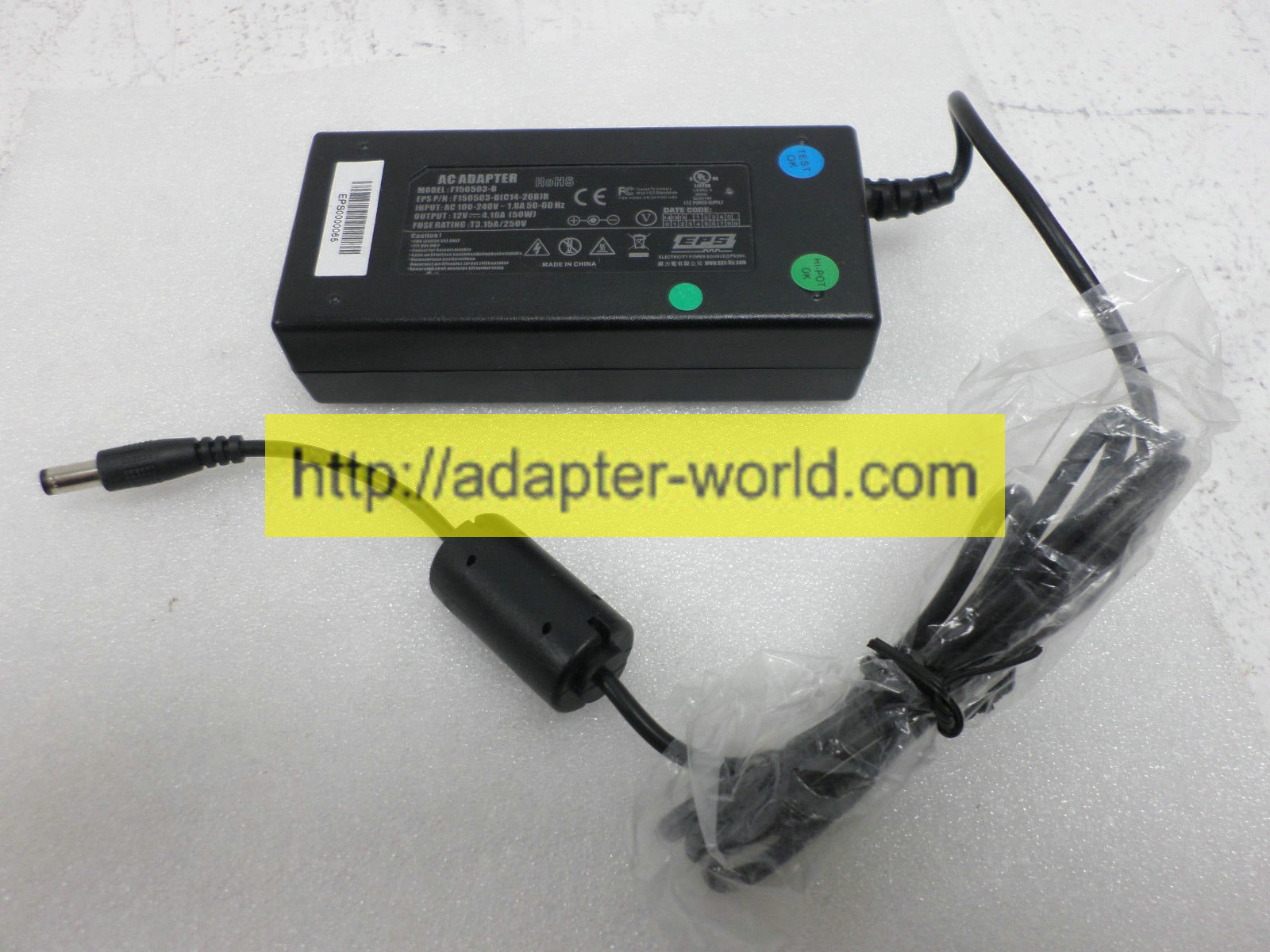 *100% Brand NEW* EPS 12V 4.2A F150503-B Power AC-DC Adapter Free shipping!