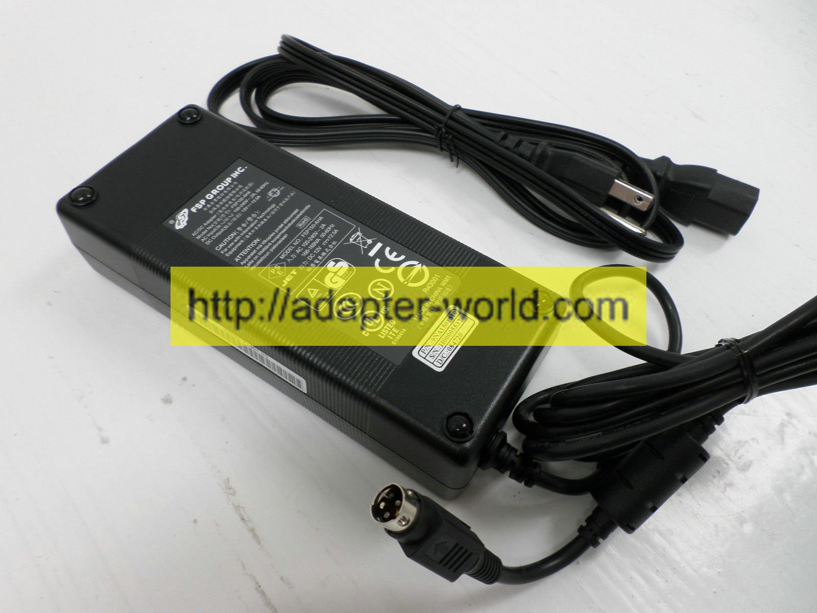 *100% Brand NEW* FSP Group Inc 12V 12.5A 4 Pin FSP150-AHA 9NA1501310 AC Adapter Free shipping!