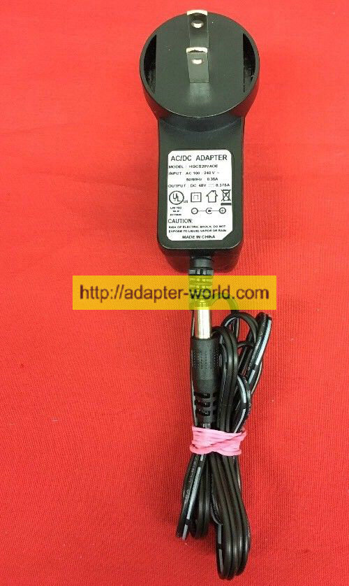 *100% Brand NEW* HGCS20VAOE DC 48V 0.375A Works AC/DC ADAPTER Free Free shipping!