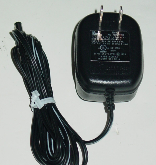 *NEW* Ktec KA12A090060034U 9VAC 600mA AC DC Adapter POWER SUPPLY