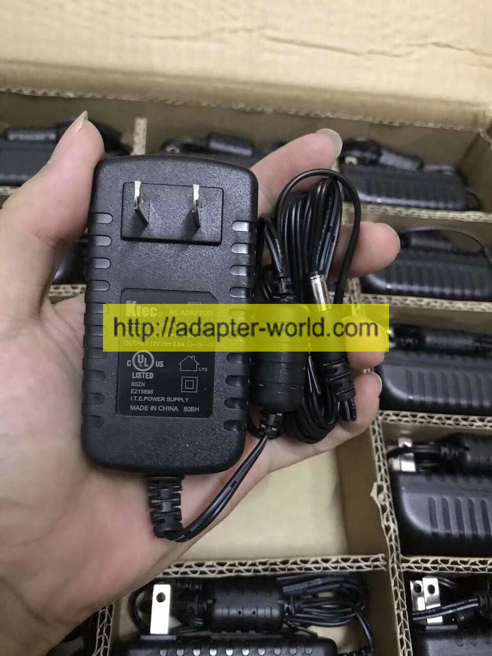 *100% Brand NEW* Ktec 12V---2.0A KSASB0241200200HU AC Adapter