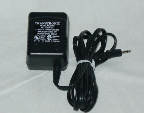 *Brand NEW* Transtronic MCS950 (1/8 Connector Plug) FOR A30950 9V 500mA AC Power Adapter POWER SUPPLY