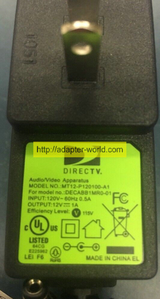 *100% Brand NEW* Direct Adapter Audio/Video Apparatus Cable MT12-P120100-A1 12V 1A DECABB1MRO-01 TV AC Power S