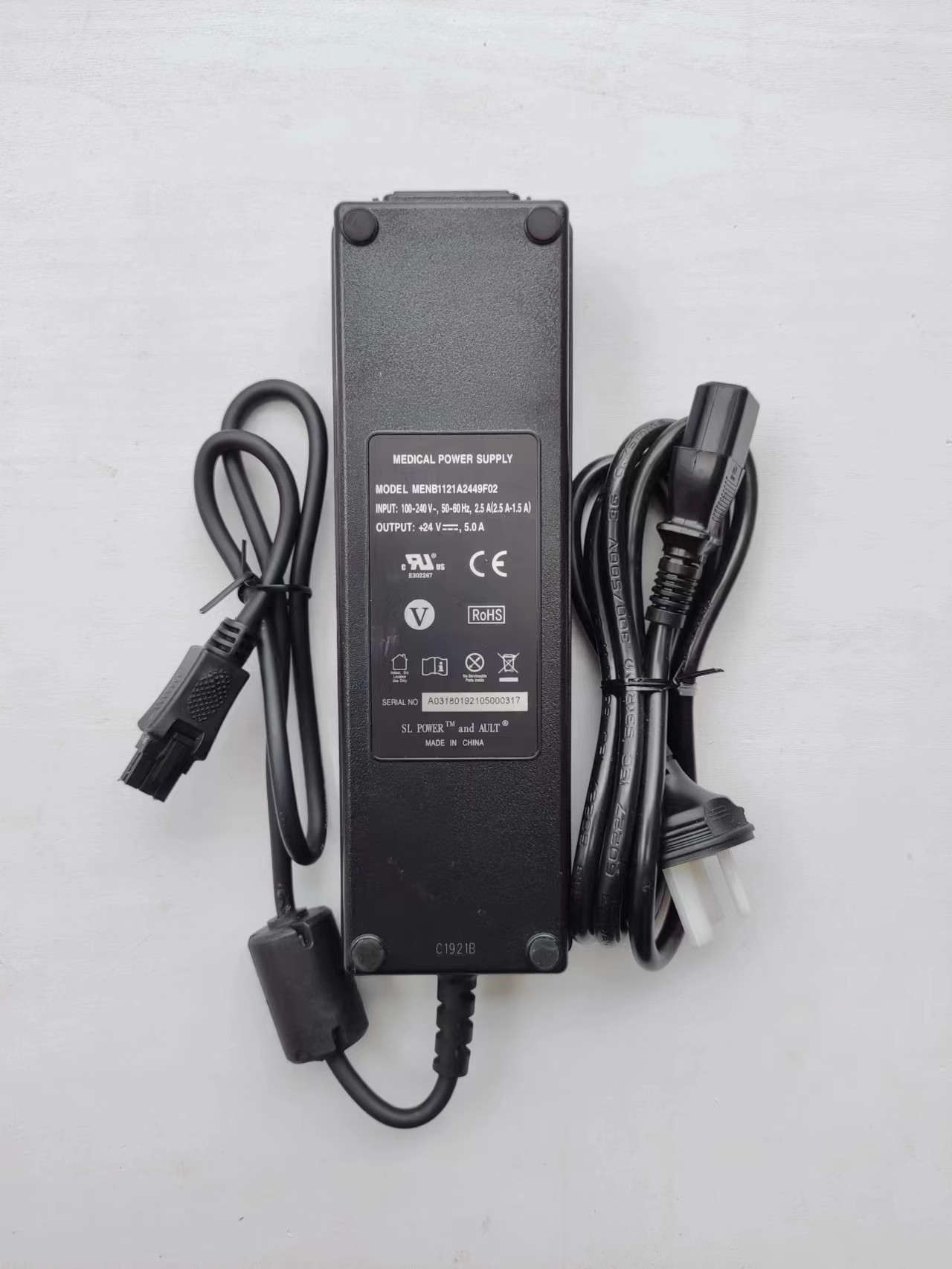 *Brand NEW*MEDICAL MENB1121A2449F02 24V 5.0A AC/DC AC ADAPTER POWER Supply