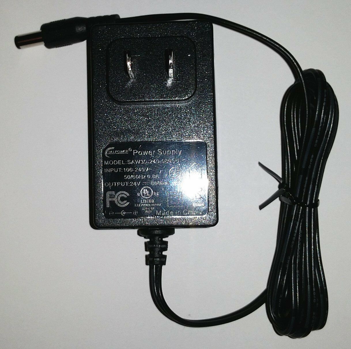 *Brand NEW* CullPower SAW30-240-0800U 24V DC24.0V 800mA AC DC Adapter POWER SUPPLY