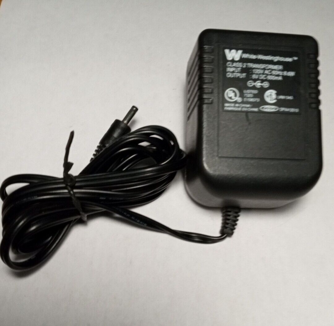 *Brand NEW* White Westinghouse Class 2 Transformer 6VDC 600mA (Tested) AC Adapter
