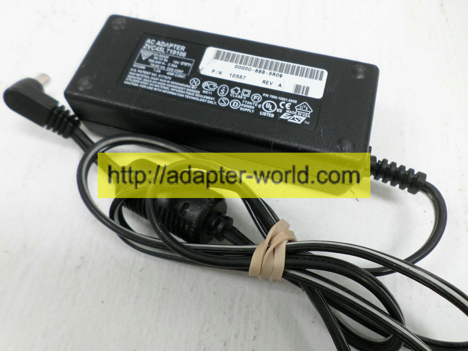 *100% Brand NEW* 45W 19V 2.36A ZVC45LT19106 FOR 7600-10861-000B AC Adapter Free shipping!