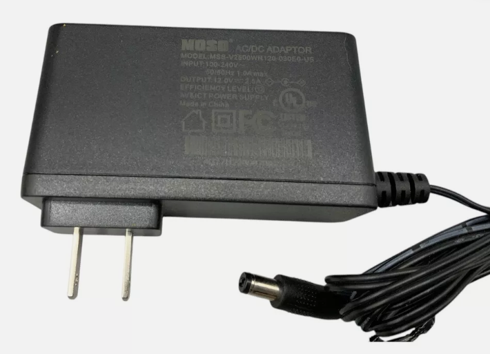 *Brand NEW*Moso 12V 2.5A AC/DC Adapter MSS-V2500WR120-030EO-US Power Supply
