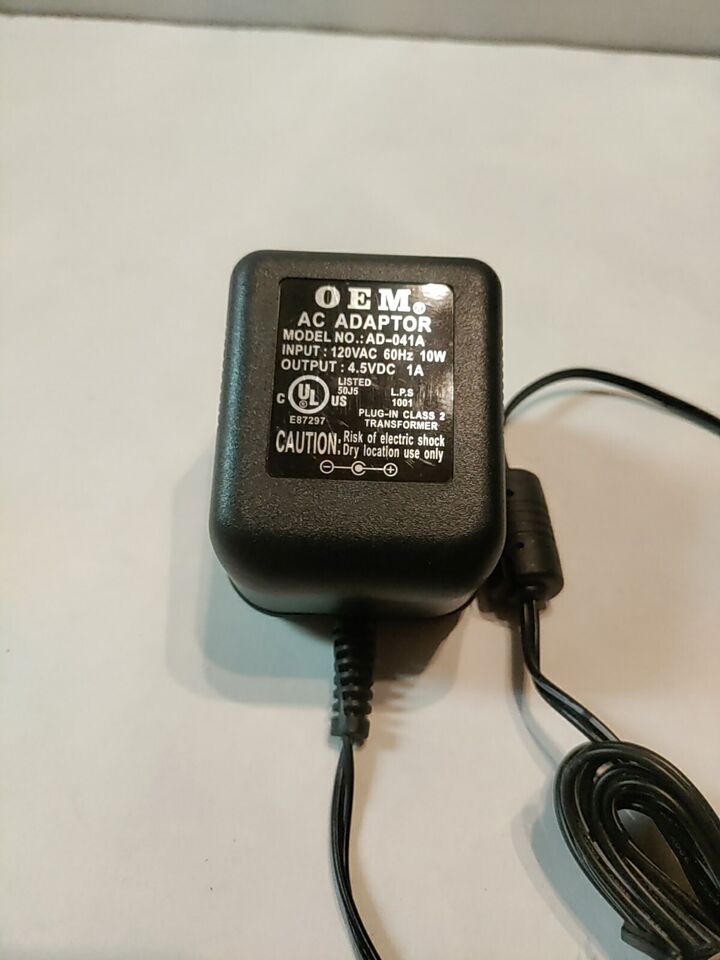 *Brand NEW*Genuine OEM Plug-In Class 2 Transformer AD-041A5 4.5V 1.5A AC/DC Adapter POWER Supply