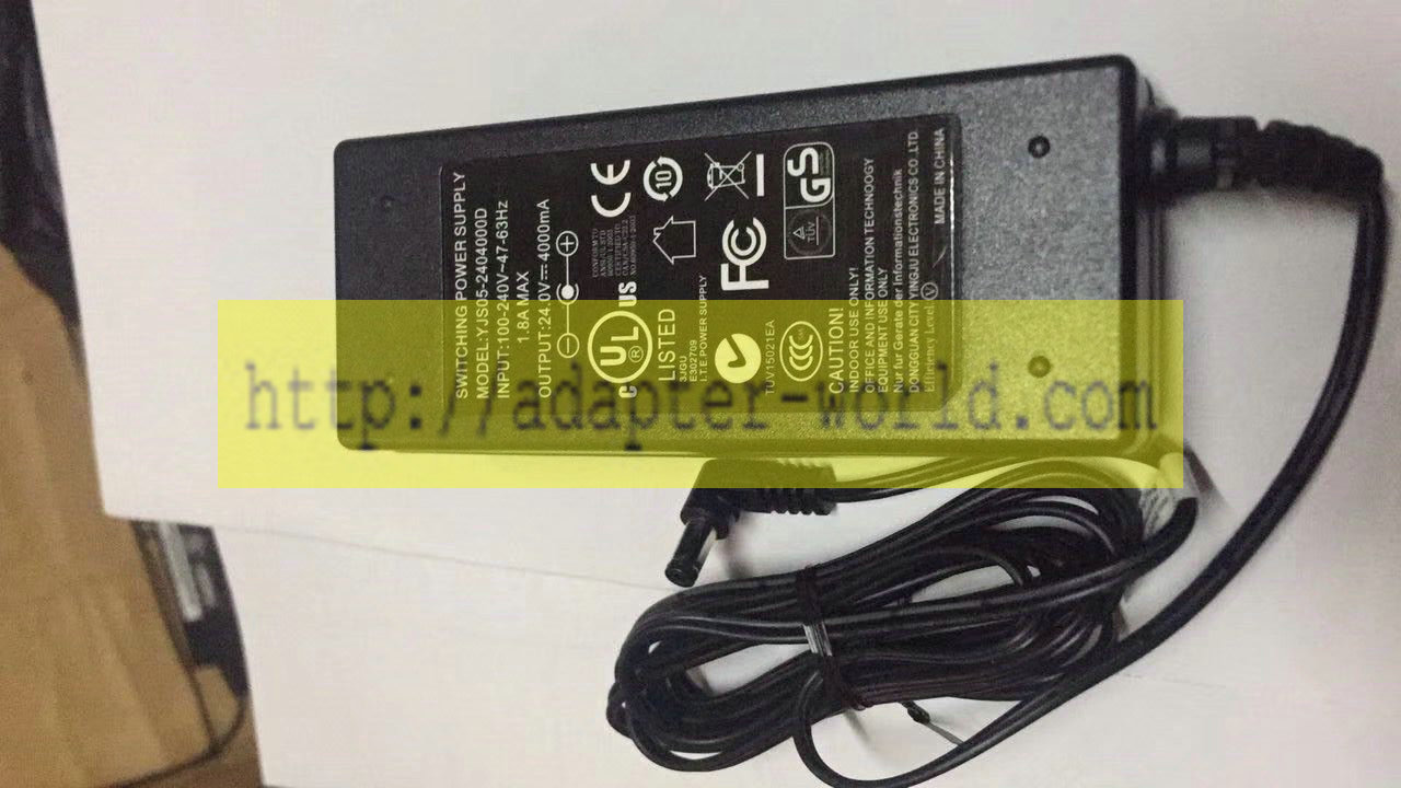 *Brand NEW* 24.0V 4000mA FOR YJS05-2404000D AC DC Adapter POWER SUPPLY