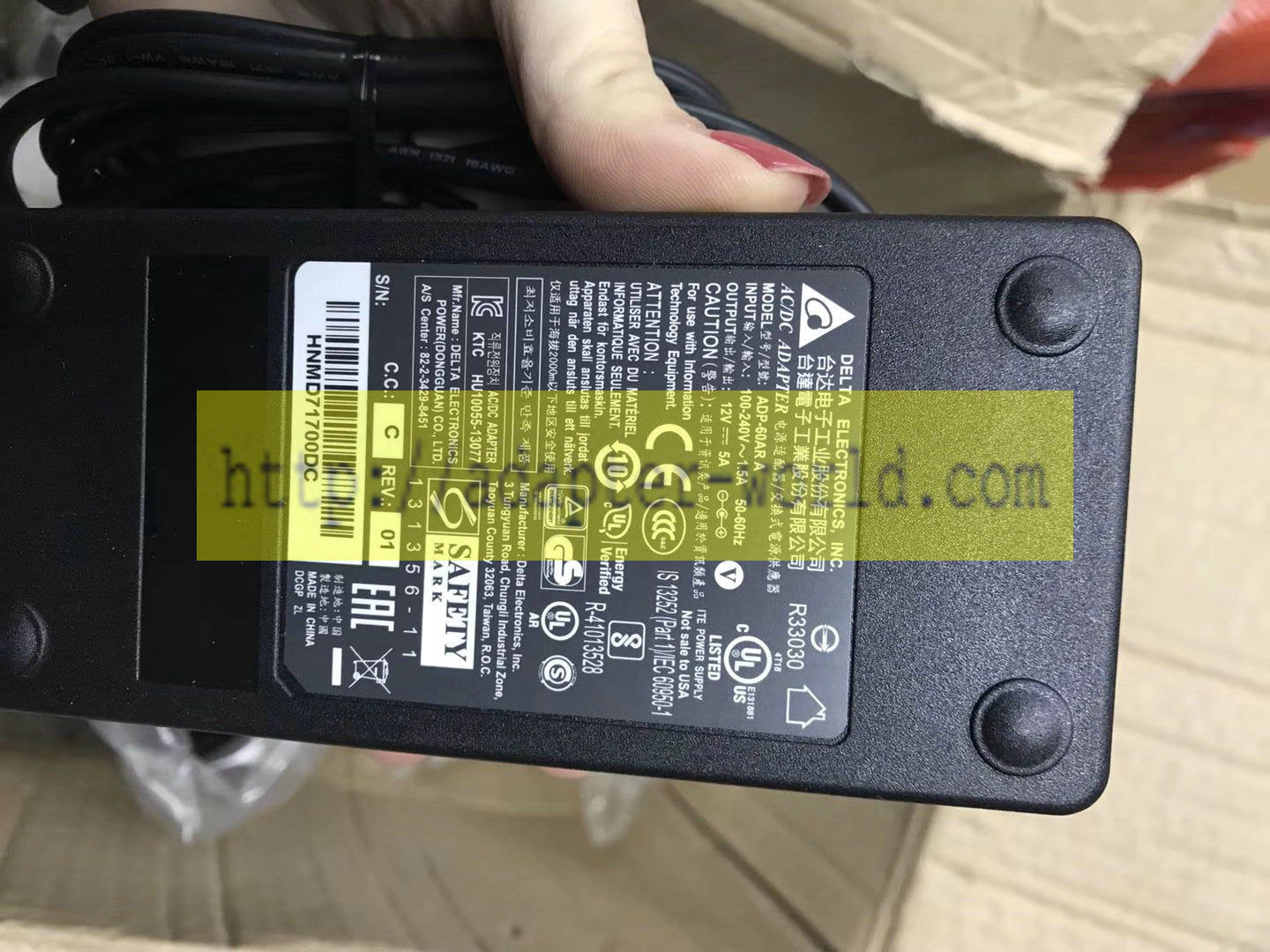 *Brand NEW*ADP-60AR A DELTA 12V 5A AC DC Adapter POWER SUPPLY