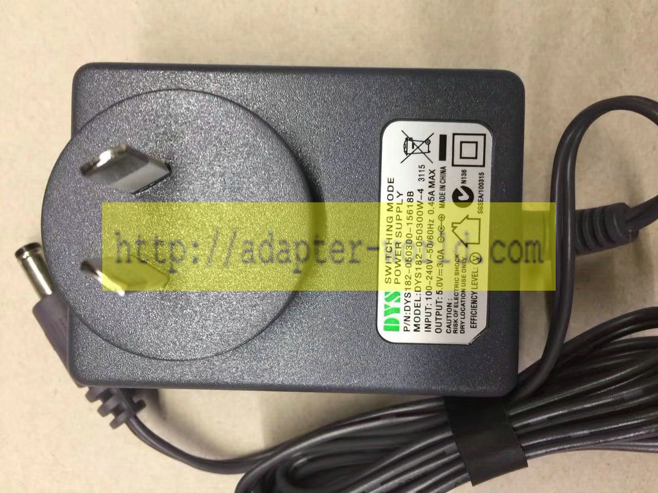 *Brand NEW* 5.0V 3.0A AC DC Adapter DYS182-050300-15618B DYS DYS182-050300W-4 3115 POWER SUPPLY