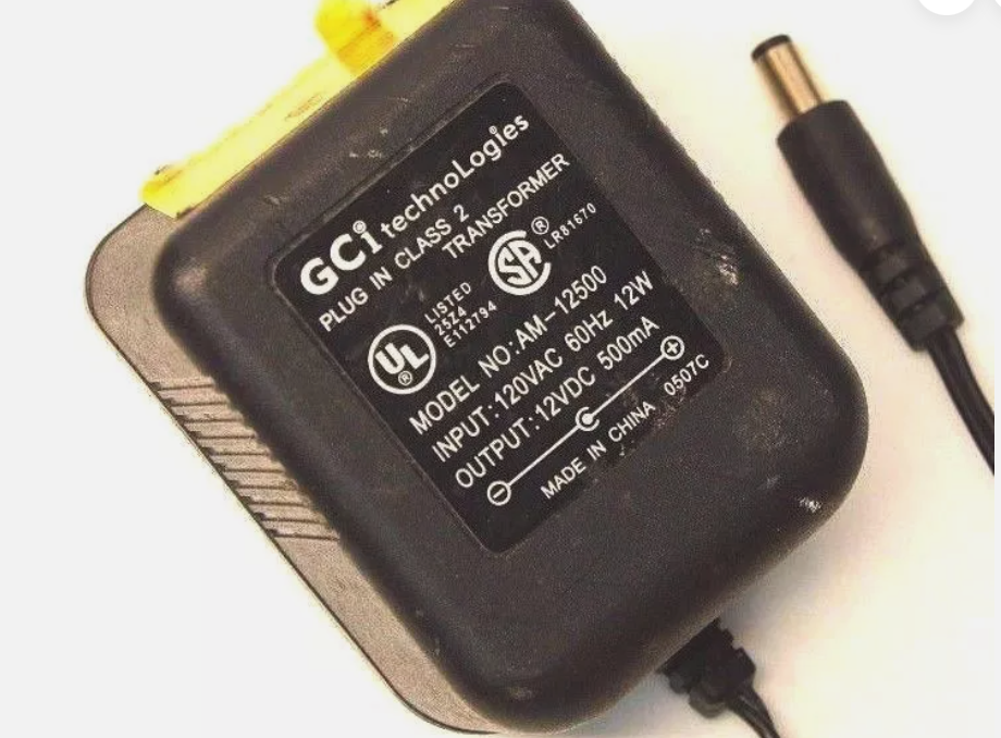 *Brand NEW*CGI Tech AM-12500 12V 500mA AC Adapter Charger Class 2 Transformer Power Supply