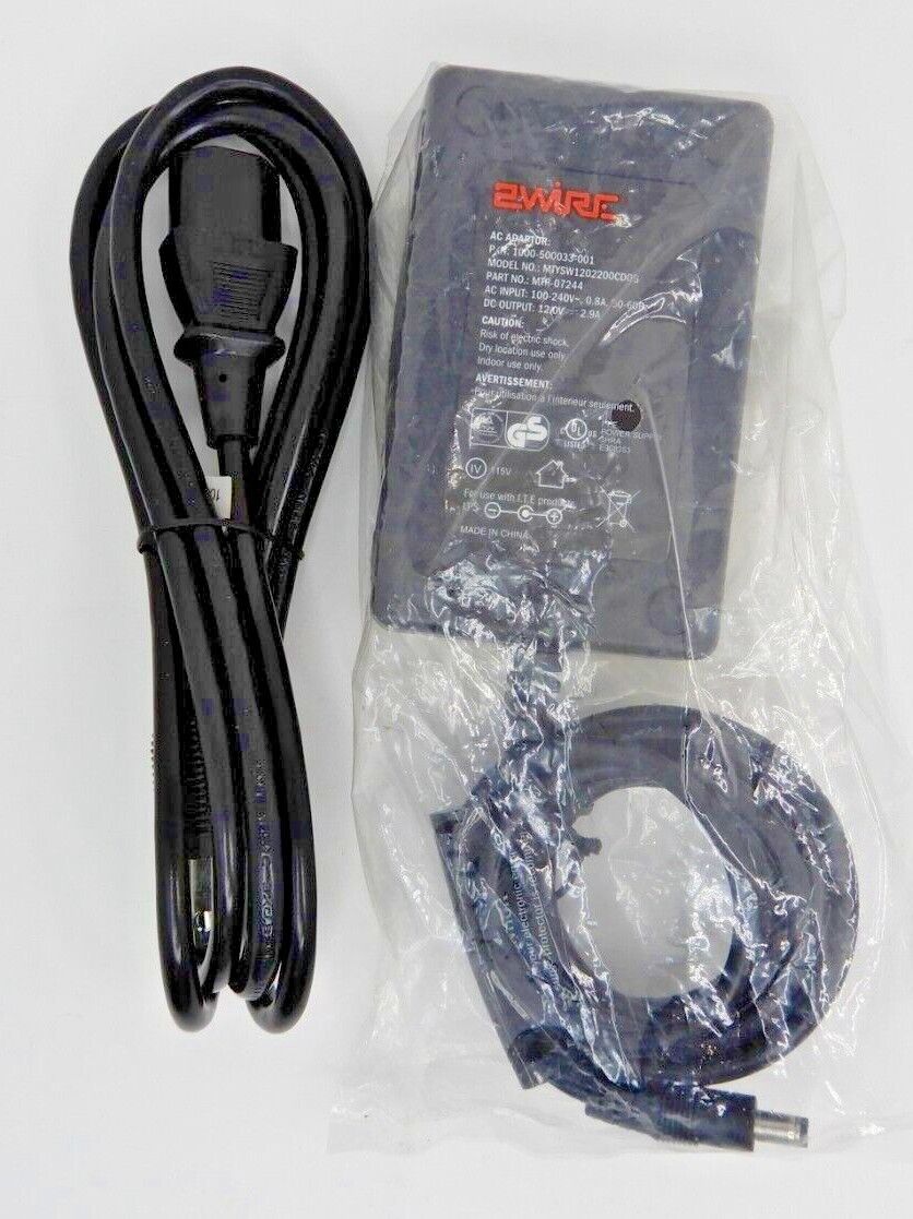 *Brand NEW*2Wire OEM AC Adapter Charger 100-240v 100-500033-001 MTR-07244