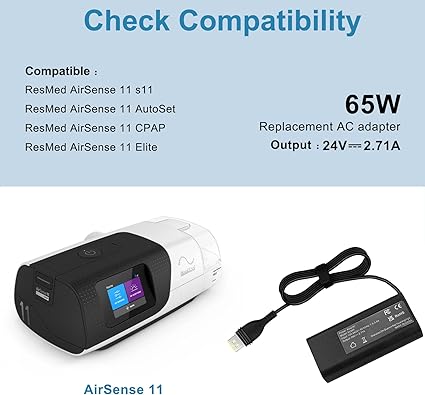 *Brand NEW* ResMed AirSense 11 AutoSet Elite CPAP Air11 65W 39205 E1399 ResMed 390010 R390-7230 Power Cord res