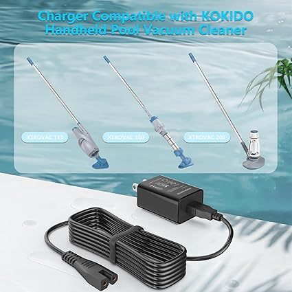 *Brand NEW*Kokido Pool Vacuum Compatible with Kokido Xtrovac 100 110 200 Telsa 5 Rechargable Cordless Pool Vac
