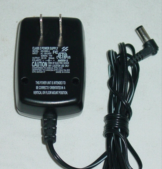 *Brand NEW*AW-0980-U 9V 800mA AC Power Adapter POWER SUPPLY
