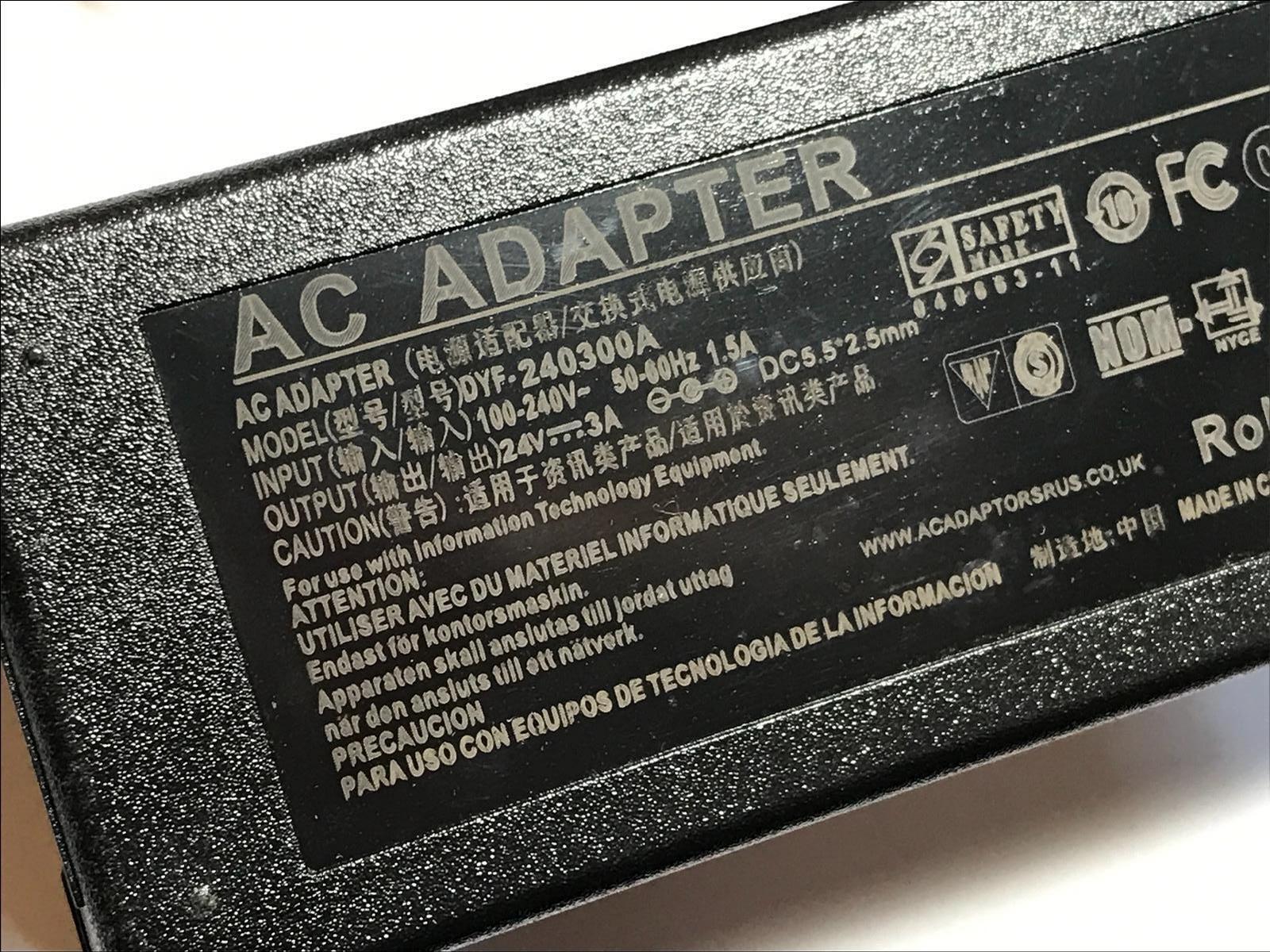 *Brand NEW* model CYSE65-240250 4 Pin Power Supply PSU 24V 2.5A AC Adapter