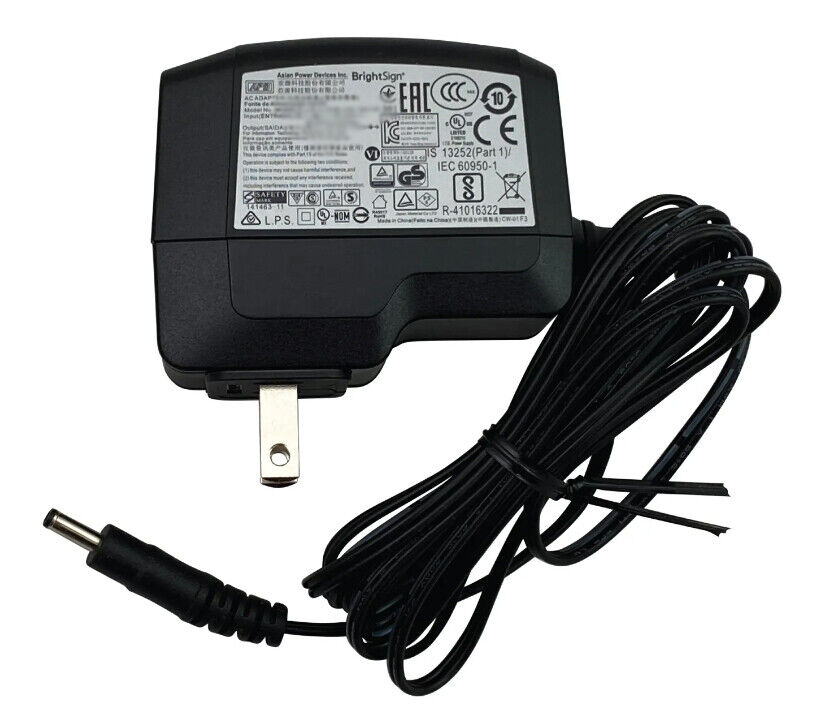 *Brand NEW*12V AC Adapter BrightSign HD1024 HD1023 HD223 HD224 Media Player Power Supply