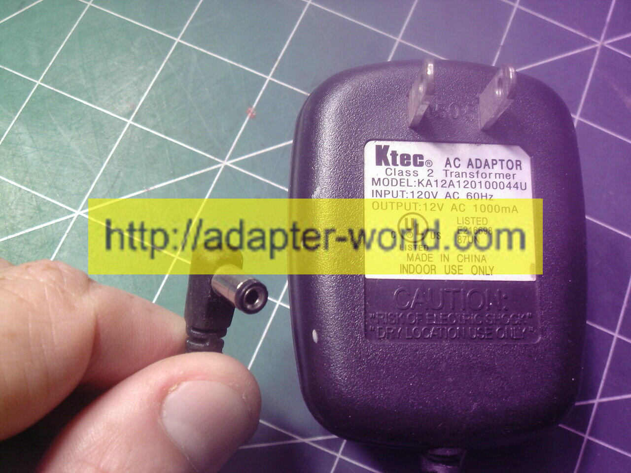 *100% Brand NEW* CORD MOD#KA12A12010004U W/ SWITCH KTEC 12VAC 1000mA AC/AC ADAPTER POWER SUPPLY