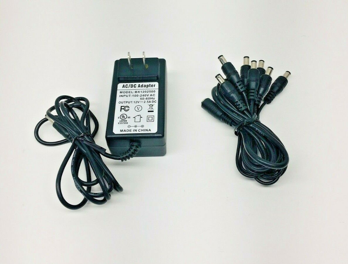 *Brand NEW*Genuine Lorex 12V 2.5A Camera power supply with 8 way splitter BX1202500