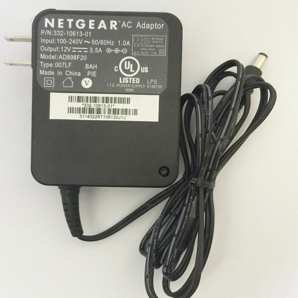 *Brand NEW* Genuine NETGEAR Router AD898F20 12V 3.5A US Plug AC Power Adapter Charger