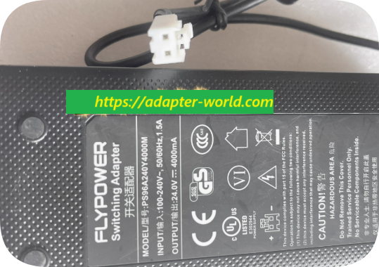 *Brand NEW*Original FLYPOWER 24V 4A AC Adapter PS96A240Y4000M Power Supply