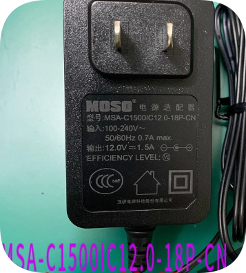 *Brand NEW*Original 12V 1.5A 18W AC ADAPTER MOSO DS-7808N-F1(B）MSA-C1500IC12.0-18P-CN Power Supply