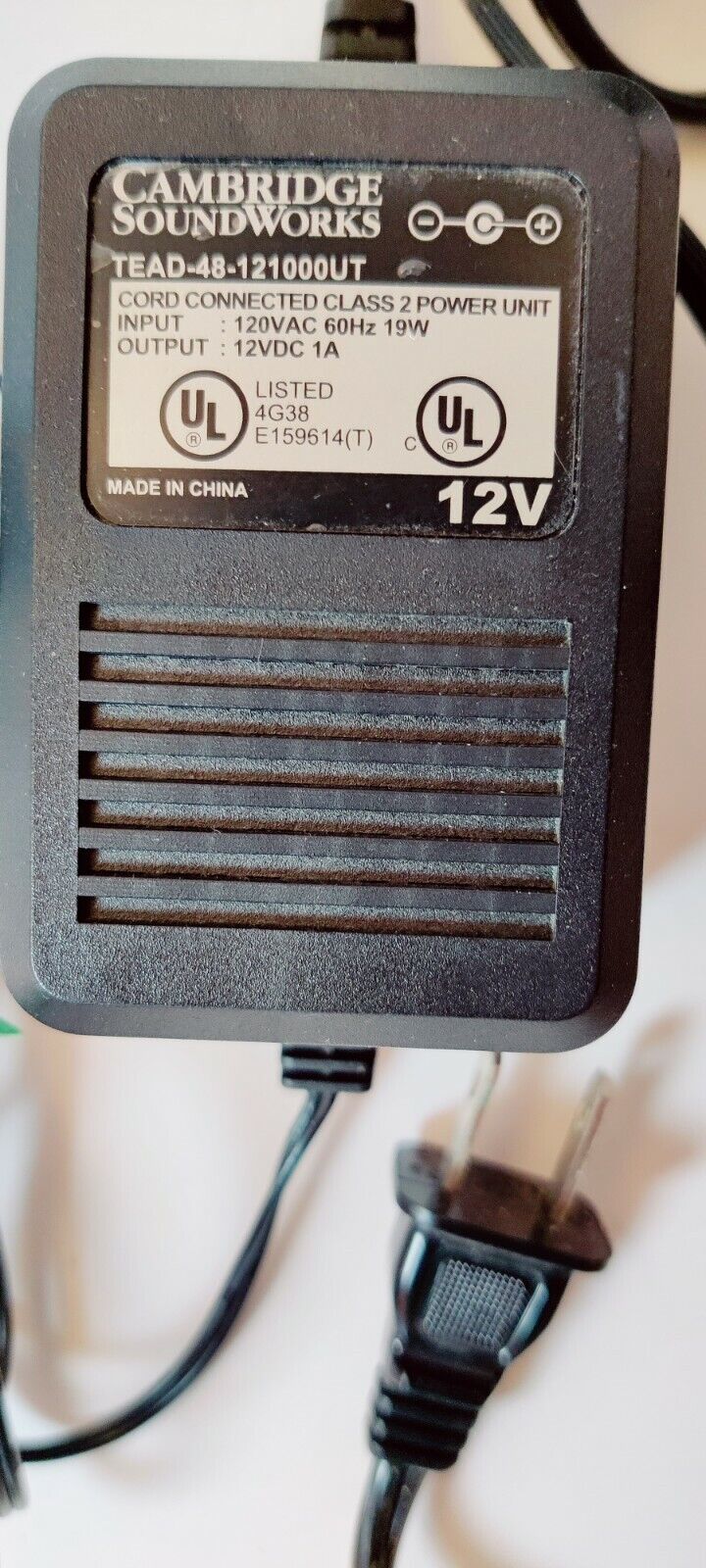 *Brand NEW*Original Cambridge SoundWorks TEAD-48-121000UT 12v 1a AC Adapter Power Supply