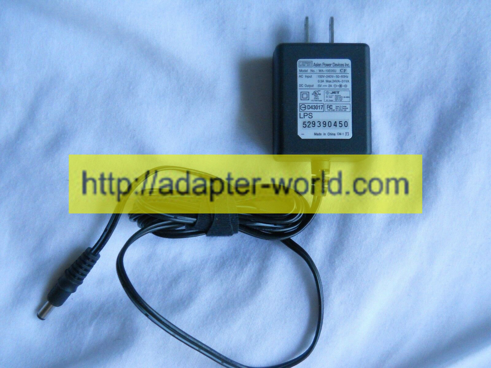 *100% Brand NEW* 5V 2A APD WA-10E05U AC Switching Power Adapter